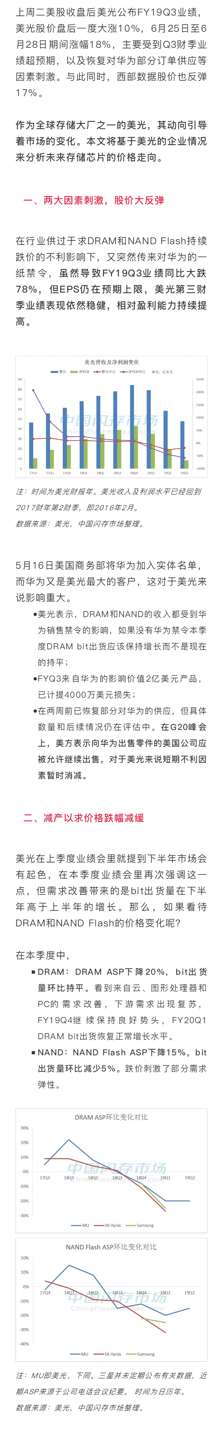 存儲(chǔ)芯片價(jià)格是否見底？